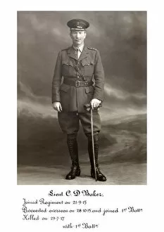 1918 Officer memorial album 3 Gallery: 3790 Lieut C D Baker