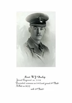 1918 Officer memorial album 3 Gallery: 3792 Lieut B J Dunlop