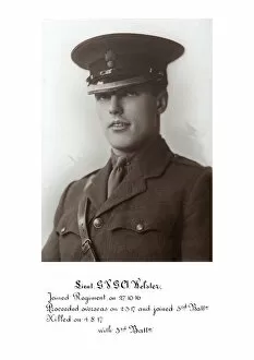 1918 Officer memorial album 3 Gallery: 3806 Lieut G V G A Webaster