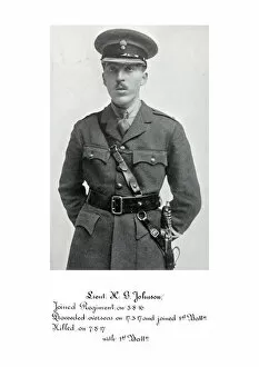 1918 Officer memorial album 3 Gallery: 3808 Lieut H G Johnson
