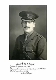 1918 Officer memorial album 3 Gallery: 3822 Lieut W Hs Roper
