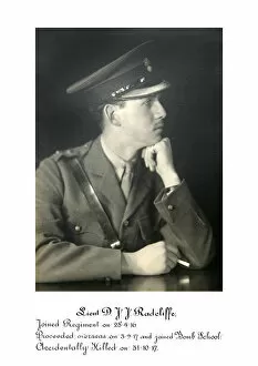 1918 Officer memorial album 3 Gallery: 3830 Lieut D J J Radcliffe