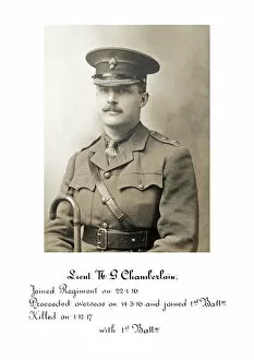 1918 Officer memorial album 3 Gallery: 3846 Lieut N G Chamberlain
