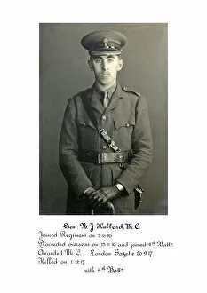 1918 Officer memorial album 3 Gallery: 3848 Lieut B J Hubbard MC