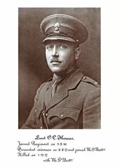 1918 Officer memorial album 3 Gallery: 3852 Lieut O C Thomas