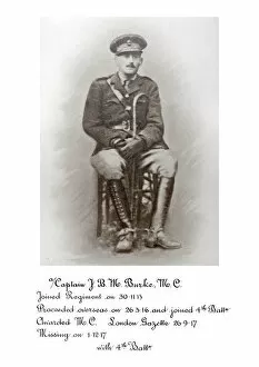 1918 Officer memorial album 4 Gallery: 3858 J B M Burke MC