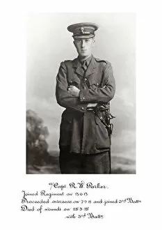 1918 Officer memorial album 4 Gallery: 3870 A-Capt R W Parker
