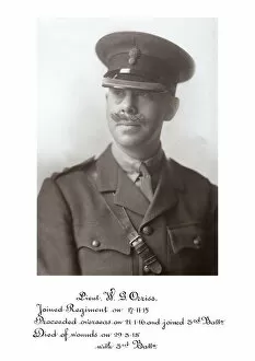 1918 Officer memorial album 4 Gallery: 3872 Lieut W G Orriss