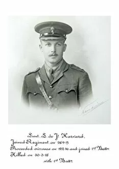 1918 Officer memorial album 4 Gallery: 3874 Lieuts de J Harward