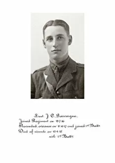 1918 Officer memorial album 4 Gallery: 3884 Lieut J C Gascoigne