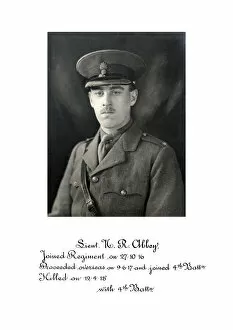 1918 Officer memorial album 4 Gallery: 3888 Lieut N R Abbey
