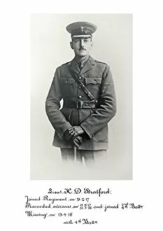 1918 Officer memorial album 4 Gallery: 3896 Lieut H D Stratford
