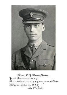 1918 Officer memorial album 4 Gallery: 3900 2-Lieut C J Dawson Greene