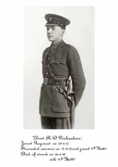 1918 Officer memorial album 4 Gallery: 3902 2-Lieut R D Richardson