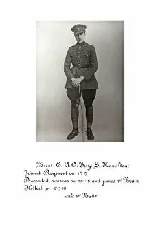 1918 Officer memorial album 4 Gallery: 3906 2-Lieut E A A Fitz G Hamilton