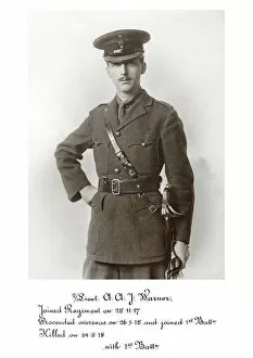 1918 Officer memorial album 4 Gallery: 3920 2-Lieut A A J Warner