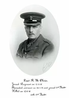 1918 Officer memorial album 4 Gallery: 3931 Lieut R M Oliver
