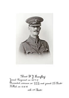 1918 Officer memorial album 4 Gallery: 3935 2-Lieut F J Langley