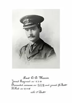 1918 Officer memorial album 4 Gallery: 3943 Lieut A A Maorris