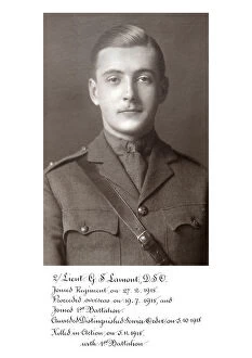 1918 Officer memorial album 5 Gallery: 3957 2-Lieut Gs Lamont DSO