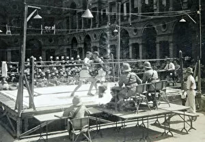1931 Collection: battalion boxing barrack square 1931