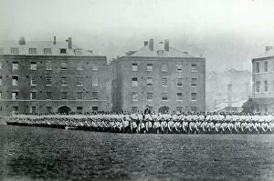 Dublin Gallery: Battalion forming Square, Windsor 1860 s