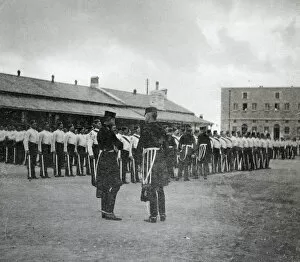 1890s S.Africa Collection: buena vista barracks inspection