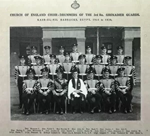 1930s Egypt Gallery: c of e choir drummers 3rd battalion kasr-el-nil