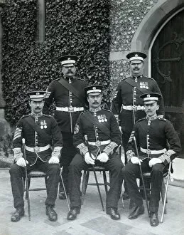 1910 Gallery: c / sgt cattell c / sgt groves qms roberts sgt maj carnell