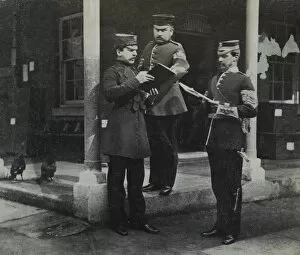 Captain Johnstone, Sgt Major and C / Sgt 1863 Album 2 Grenadiers 0029
