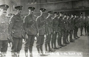 Chelsea Barracks Gallery: chelsea barracks departing for the front 1916