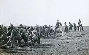 1890s Sudan Collection: col halton on donkey field day lieut e f o gascoigne dso adjt