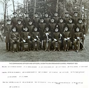 Bromley Davenport Collection: commanding officer officers 3rd battalion pirbright