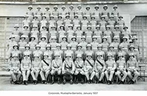 January 1937 Collection: corporals mustapha barracks january 1937