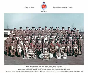 Bradley Gallery: corps of drums 1st battalion apriul 1957 bradley