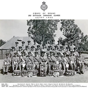 Egypt Collection: corps of drums 3rd battalion egypt 1953 cleverley