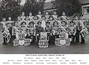 Corps Of Drums Gallery: corps of drums guards depot pirbright october 1961
