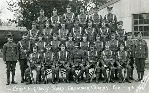 Squad Gallery: cpl e r davis squad february 1916