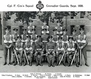 Burrell Gallery: cpl f coxs squad september 1936 felstead