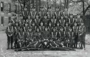 S Squad Collection: cpl g w downs squad march 1916
