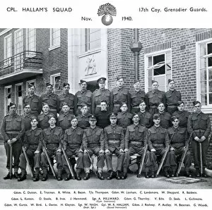 Woods Gallery: cpl hallams squad november 1940 dutton