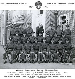 1914-1961 Group photos Collection: cpl hambletons squad march 1941 winners