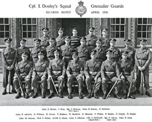1950s, 1960s and 1970s Collection: cpl i dooleys squad april 1956 barney