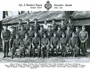 Blackman Collection: cpl j dawbers squad april 1944 warne