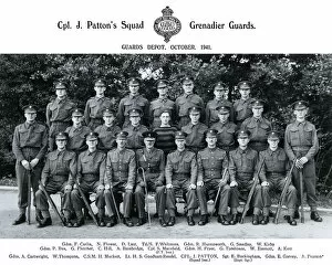 Images Dated 12th April 2018: cpl j pattons squad october 1941 carlin