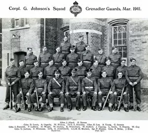 1914-1961 Group photos Collection: cpl johnsons squad march 1941 allard