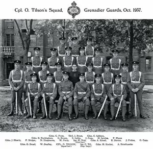 Buckingham Collection: cpl o tilsons squad october 1937 frost