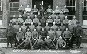 January 1915 Collection: cpl w fowlers squad january 1915 caterham