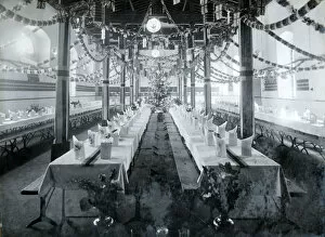 1930s Collection: dining room christmas 1936 mustapha barracks