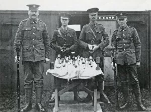1896 Gallery: Display of captured Grenades, c1916 Box2nd Batt